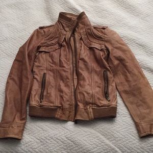 Guess leather bomber jacket